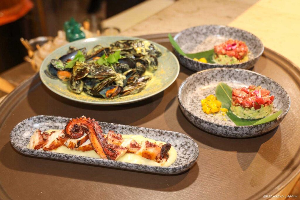 Platos de comida y carta del Restaurante ChezzGerdi en Formentera cerca de la playa de Es Pujols